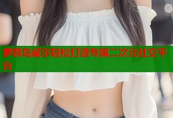 萝莉岛威尔轻松打造专属二次元社交平台