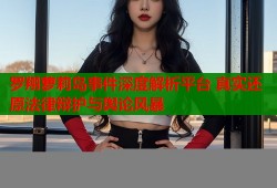罗翔萝莉岛事件深度解析平台 真实还原法律辩护与舆论风暴