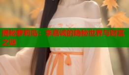 揭秘萝莉岛：李嘉诚的隐秘世界与财富之谜